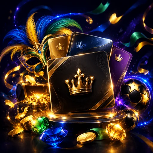 Cartões dos cinco níveis do clube VIP do 6PP em tons de dourado e ciano